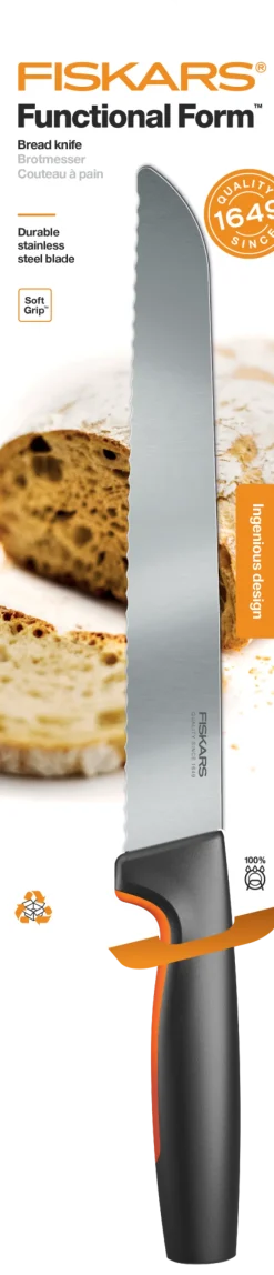 FISKARS FUNCTIONAL FORM Komplet 4 noży luzem / stal nierdzewna
