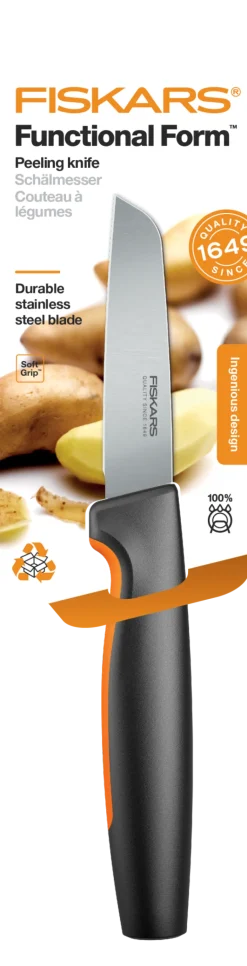 FISKARS FUNCTIONAL FORM Komplet 4 noży luzem / stal nierdzewna