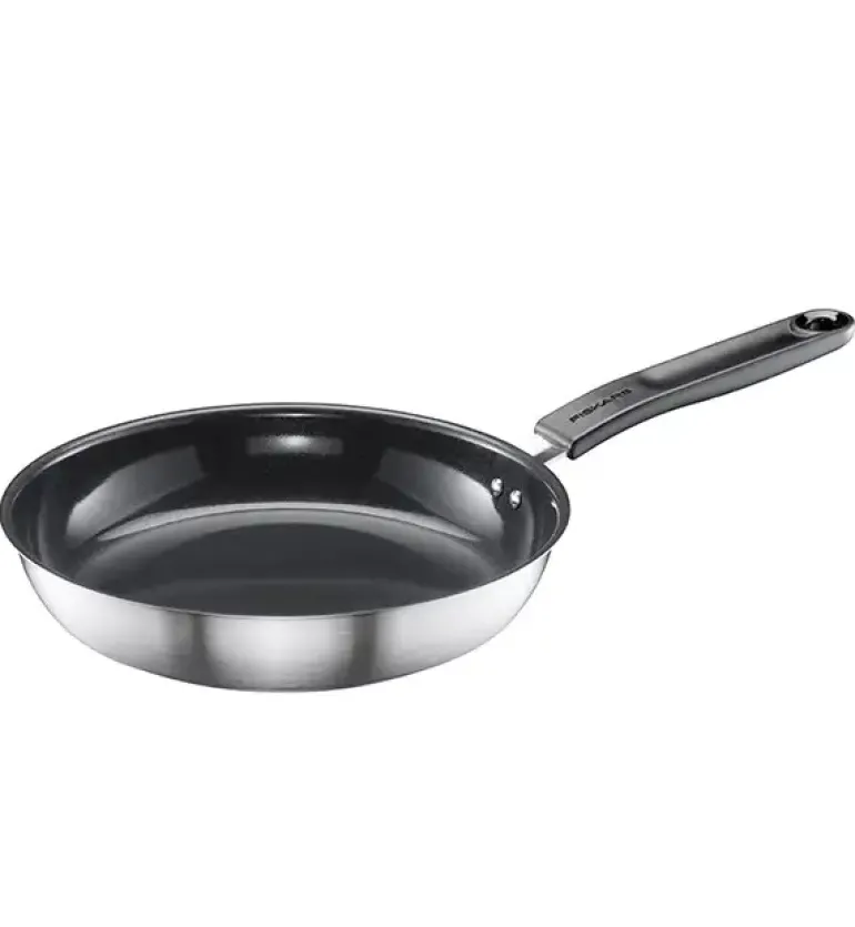 FISKARS FUNCTIONAL FORM Komplet patelni 20, 24, 28 cm + pokrywki TADAR + Wok / powłoka Ceratec™