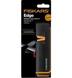 FISKARS FUNCTIONAL FORM Komplet 5 noży kuchennych w bloku drewnianym + Ostrzałka Edge