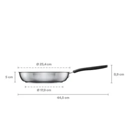 FISKARS FUNCTIONAL FORM Komplet patelni 20, 24, 28 cm + pokrywki silikonowe TADAR + Wok / powłoka Ceratec™