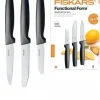 FISKARS FUNCTIONAL FORM 1057561 Komplet 3 małych noży kuchennych w pudełku / stal nierdzewna