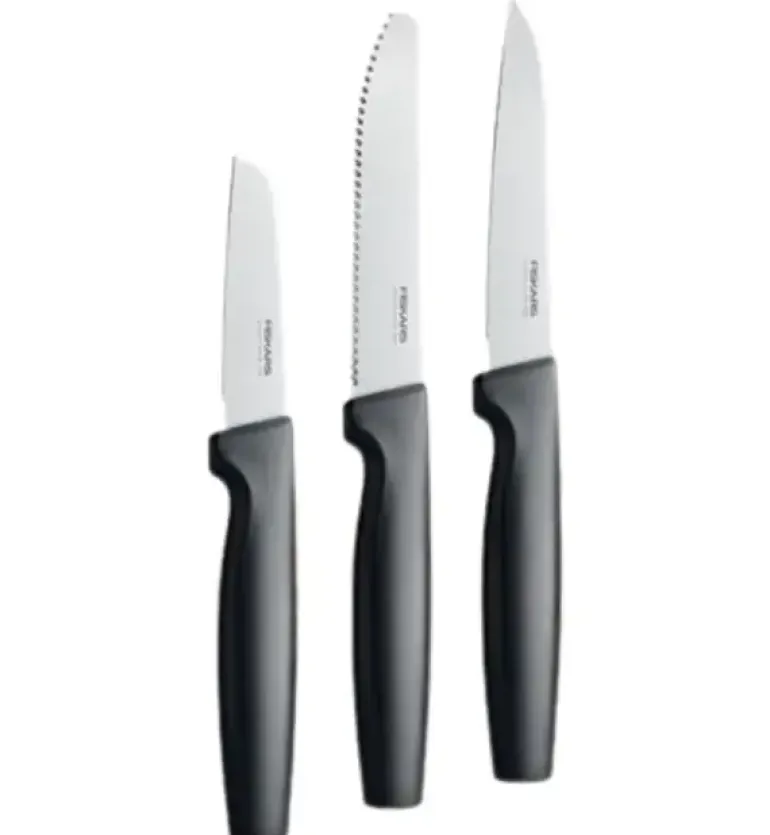 FISKARS FUNCTIONAL FORM 1057561 Komplet 3 małych noży kuchennych w pudełku / stal nierdzewna