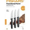 FISKARS FUNCTIONAL FORM 1057558+1057564 Komplet 8 noży (5+3) w pudełkach / stal nierdzewna