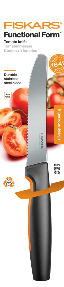 FISKARS FUNCTIONAL FORM 1057543 Nóż do pomidorów 11 cm / stal nierdzewna