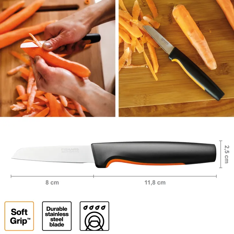 FISKARS FUNCTIONAL FORM 1057544 Nóż do skrobania 8 cm prosty / stal nierdzewna