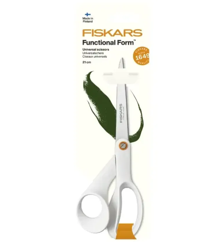 FISKARS FUNCTIONAL FORM 1020412 Nożyczki uniwersalne 21 cm / białe