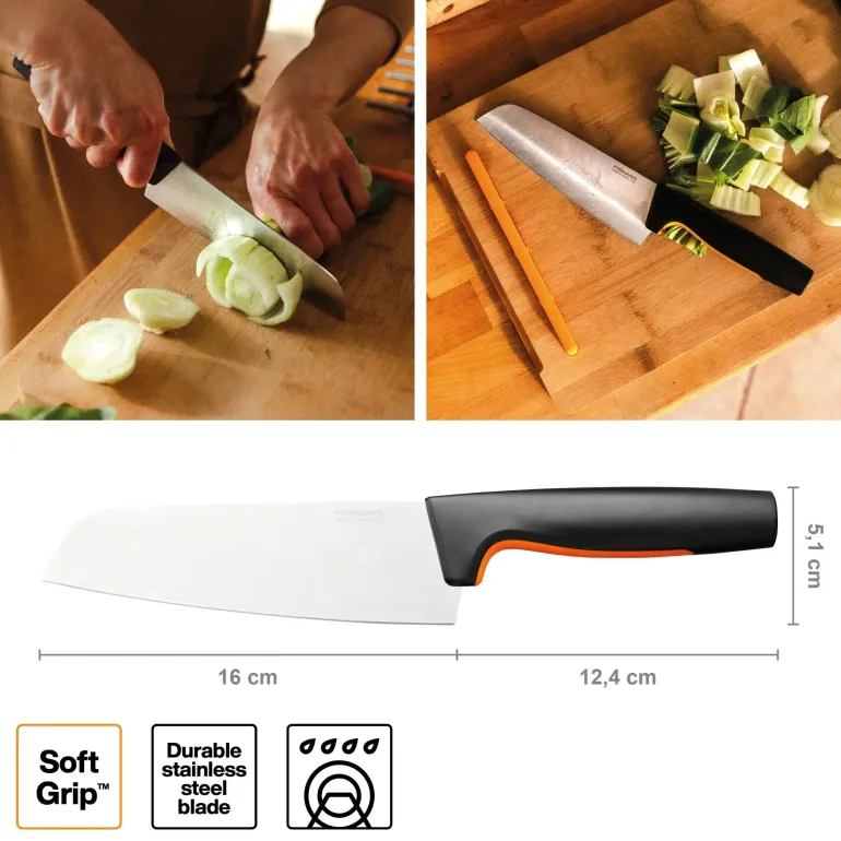 FISKARS FUNCTIONAL FORM 1057536 Nóż Santoku 16 cm / stal nierdzewna