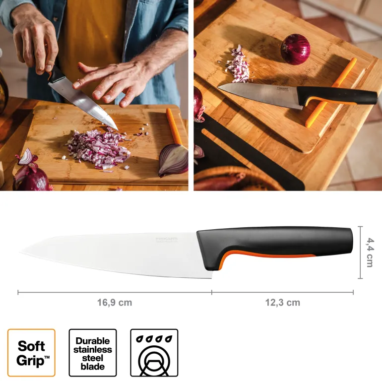 FISKARS FUNCTIONAL FORM 1057535 Nóż szefa kuchni 17 cm / stal nierdzewna