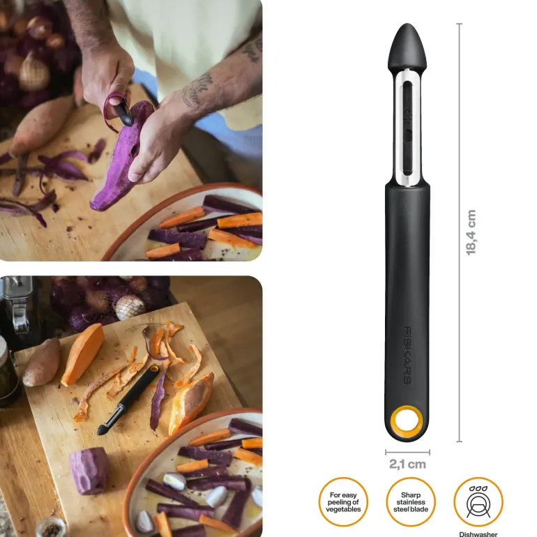 FISKARS FUNCTIONAL FORM 1079960 Obieraczka do warzyw z ruchomym ostrzem / stal nierdzewna