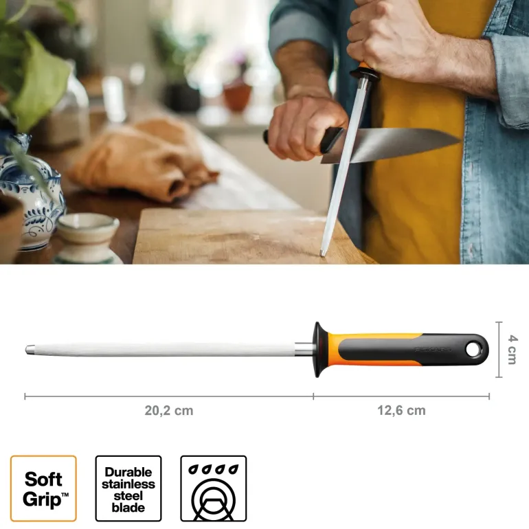 FISKARS FUNCTIONAL FORM 1057549 Ostrzałka stalowa 20 cm / stal nierdzewna