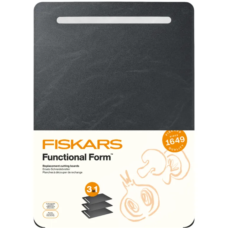 FISKARS FUNCTIONAL FORM Zestaw 3 wymiennych desek do krojenia / nakładek z tworzywa sztucznego