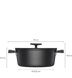 FISKARS HARD FACE Komplet garnki z pokrywkami 8 el + Patelnie 20, 24, 28 cm + pokrywki silikonoweTADAR + naleśnikowa / powłoka Ceratec™ Superior