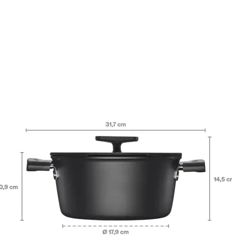 FISKARS HARD FACE Komplet garnki z pokrywkami 8 el + Patelnie 20, 24, 28 cm + pokrywki silikonoweTADAR / powłoka Ceratec™ Superior