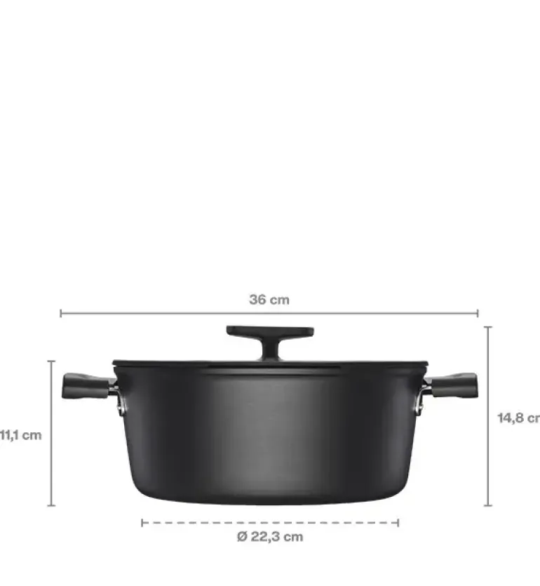 FISKARS HARD FACE Komplet garnki z pokrywkami 8 el + Patelnie 20, 24, 28 cm / powłoka Ceratec™ Superior