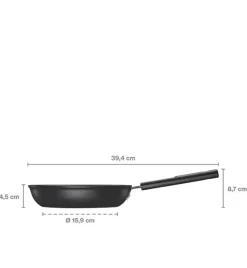 FISKARS HARD FACE Komplet patelnie 20, 24, 28 cm / powłoka Ceratec™ Superior