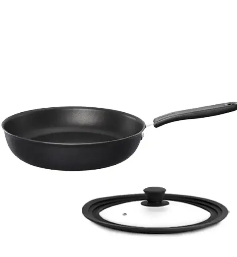 FISKARS KITCH'N 1055650 Patelnia 28 cm + pokrywka silikonowa / powłoka nieprzywierająca