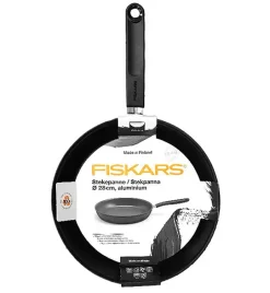 FISKARS KITCH'N 1055650 Patelnia 28 cm + pokrywka silikonowa / powłoka nieprzywierająca