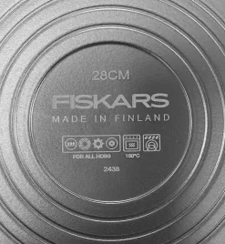 FISKARS KITCH'N 1055650 Patelnia 28 cm + pokrywka silikonowa / powłoka nieprzywierająca