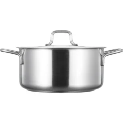 FISKARS Zestaw garnków 4 el | Garnek 20 cm / 3 L + Rondel 16 cm / 1,5 L | stal nierdzewna