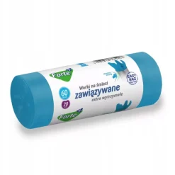 FORTE+ EASY-BAG Komplet 10x Worki na śmieci 35 L | 30 szt. + 10x Worki na śmieci 60 L | 20 szt / zawiązywane