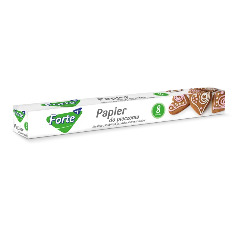 FORTE+ Komplet 10x Papier do pieczenia 8 m / pudełko