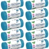 FORTE+ Komplet 10x Worki na śmieci 35 L / 15 szt. / LDPE / z taśmą / moletowane (z przetłoczeniami)