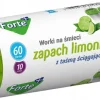 FORTE+ Worki na śmieci 60 L / 10 szt. / LDPE / z taśmą / moletowane (z przetłoczeniami) / zapach limonka