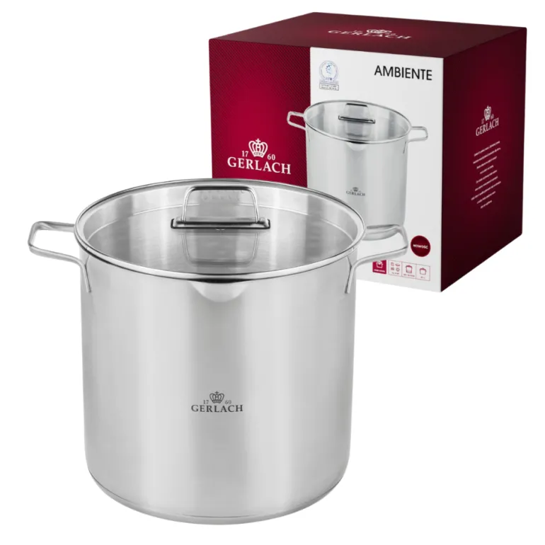 GERLACH AMBIENTE Garnek 15 L z pokrywką 28 cm / stal nierdzewna 18/10