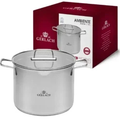 GERLACH AMBIENTE Garnek 7 l z pokrywką 24 cm / stal nierdzewna
