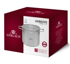 GERLACH AMBIENTE Garnek 7 l z pokrywką 24 cm / stal nierdzewna