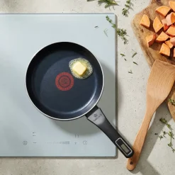 GERLACH AMBIENTE Komplet Garnki z pokrywkami 10 el + Patelnie Ambiente ThermoCoat 20, 24, 28 cm + pokrywki szklane / stal nierdzewna / indukcja