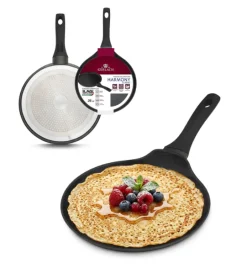 GERLACH AMBIENTE Komplet Garnki z pokrywkami 10 el + Patelnie Harmony Classic 20, 24, 28 cm + patelnia naleśnikowa 26 cm / stal nierdzewna / indukcja