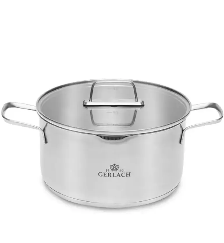 GERLACH AMBIENTE Komplet garnków z pokrywkami 6 el. / stal nierdzewna