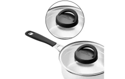 GERLACH AMBIENTE PLUS Komplet Garnki z pokrywkami 10 el - stal nierdzewna 18/10 + Brytfanna Granitex