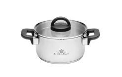 GERLACH AMBIENTE PLUS Komplet Garnki z pokrywkami 10 el - stal nierdzewna 18/10 + Brytfanna Granitex
