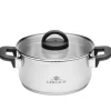 GERLACH AMBIENTE PLUS Komplet Garnki z pokrywkami 10 el - stal nierdzewna 18/10 + Patelnia Harmony Classic 20, 24, 28 cm