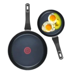 GERLACH AMBIENTE PLUS Komplet Garnki z pokrywkami 10 el - stal nierdzewna 18/10 + Patelnia Gerlach Ambiente ThermoCoat 20, 28 cm