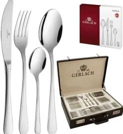 Gerlach Antica Sztućce Komplet 92 el (68W+24P) / 18 osób / połysk