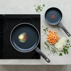 GERLACH BRAVA Komplet Garnki z pokrywkami 8 el + patelnie Gerlach Ambiente 28, 20 cm