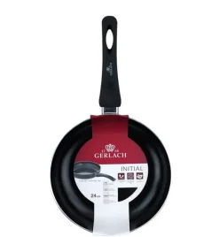 GERLACH BRAVA Komplet Garnki z pokrywkami 8 el + patelnie Gerlach Initial 24, 28 cm + pokrywki