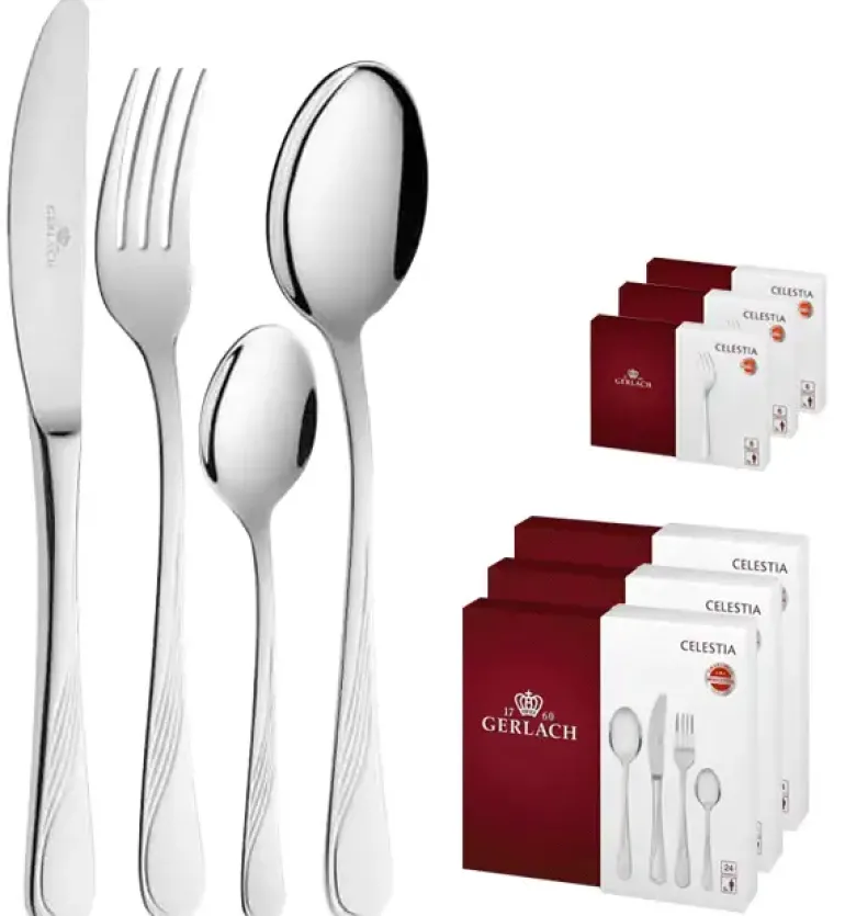 GERLACH CELESTIA 04A Komplet 90 elementów w pudełku dla 18 osób / połysk