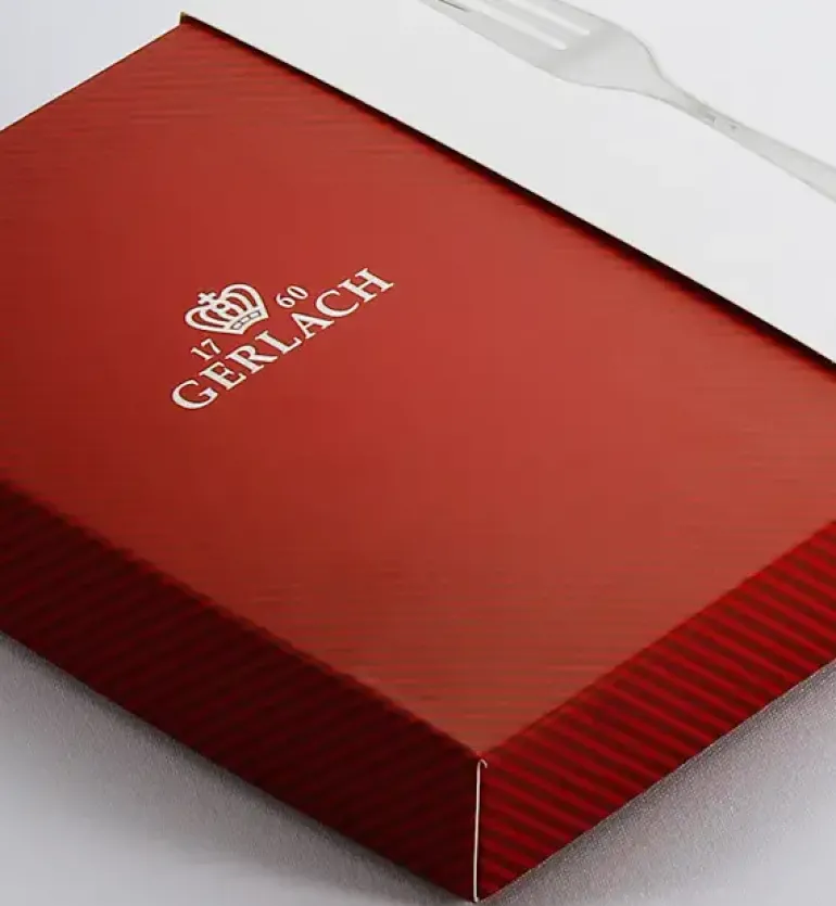 GERLACH CELESTIA 04A Komplet Widelczyki do ciasta 6 el w pudełku dla 6 osób / połysk