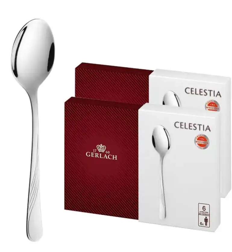 GERLACH CELESTIA 04A Komplet Łyżeczki do herbaty 12 el w pudełku dla 12 osób / połysk