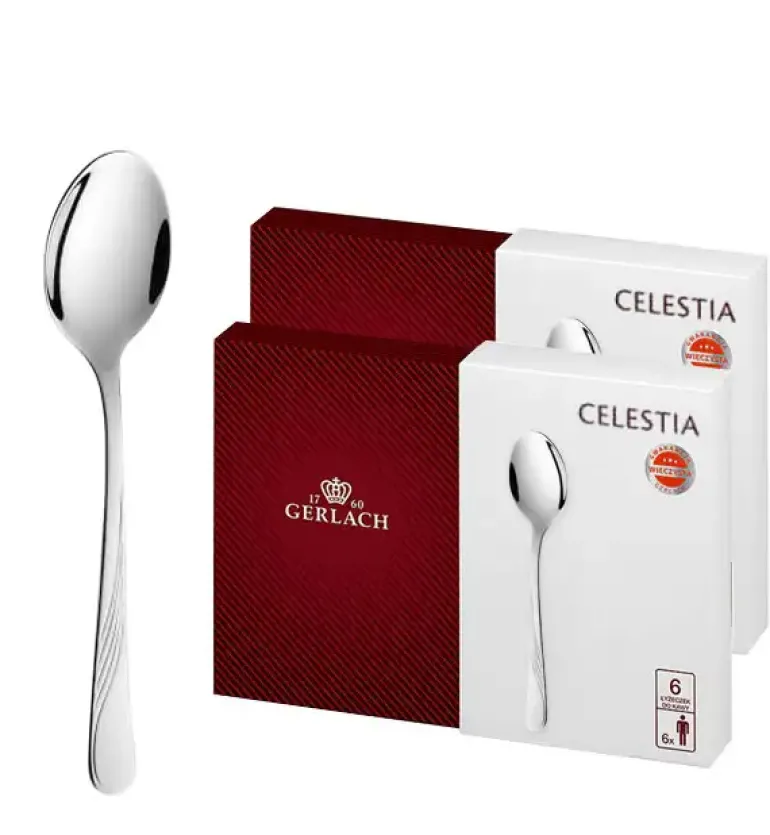 GERLACH CELESTIA 04A Komplet Łyżeczki do kawy 12 el w pudełku dla 12 osób / połysk