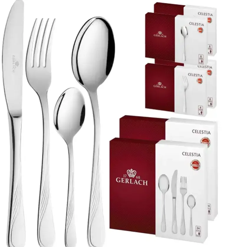 GERLACH CELESTIA Komplet sztućce 72 elementy pudełko / 12 osób / połysk