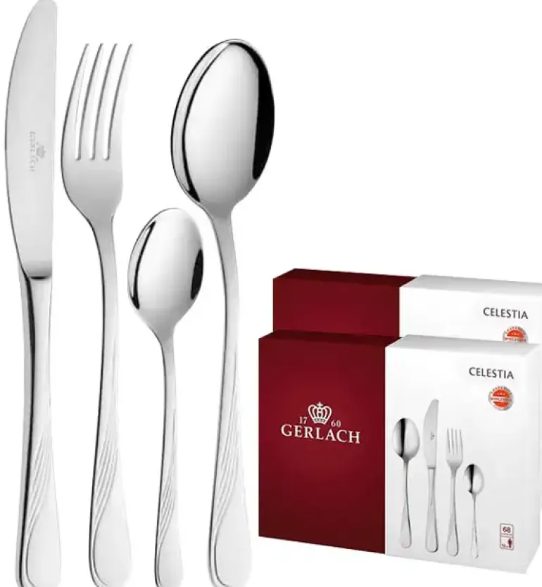 Gerlach Celestia Sztućce Komplet 136 el pudełko / 24 os / połysk