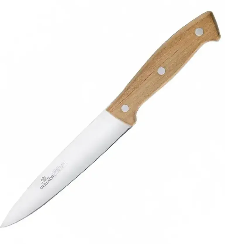 GERLACH COUNTRY 959A Komplet 5 noży w bloku + ostrzałka 3w1 uni czerwona