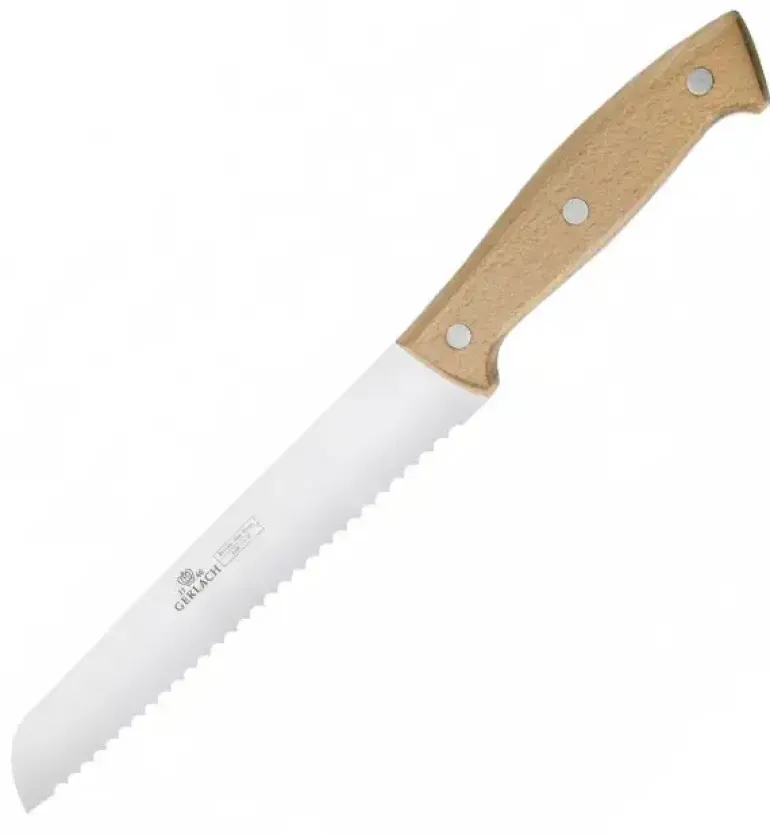 GERLACH COUNTRY 959A Komplet 5 noży w bloku + ostrzałka 3w1 uni czerwona