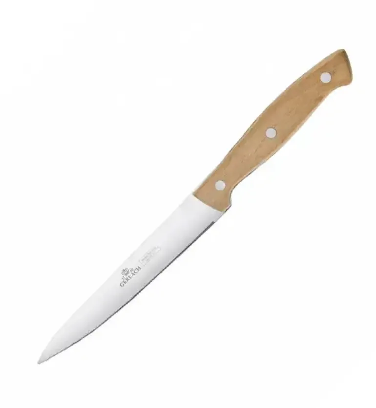 GERLACH COUNTRY 959A Komplet 5 noży w bloku + ostrzałka 3w1 uni czarna